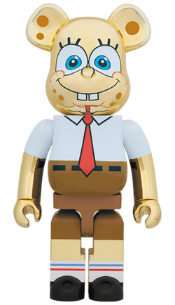 BE@RBRICK SpongeBob GOLD CHROME 1000% Bearbrick - Big Big World