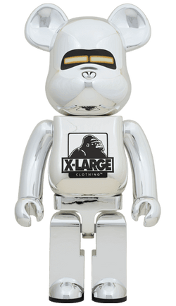 BE@RBRICK 1000% XLARGE(R) HAJIME SORAYAMA SILVER Ver. Rare Medicom Bearbrick - Big Big World