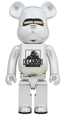 BE@RBRICK 1000% XLARGE(R) HAJIME SORAYAMA SILVER Ver. Rare Medicom Bearbrick - Big Big World