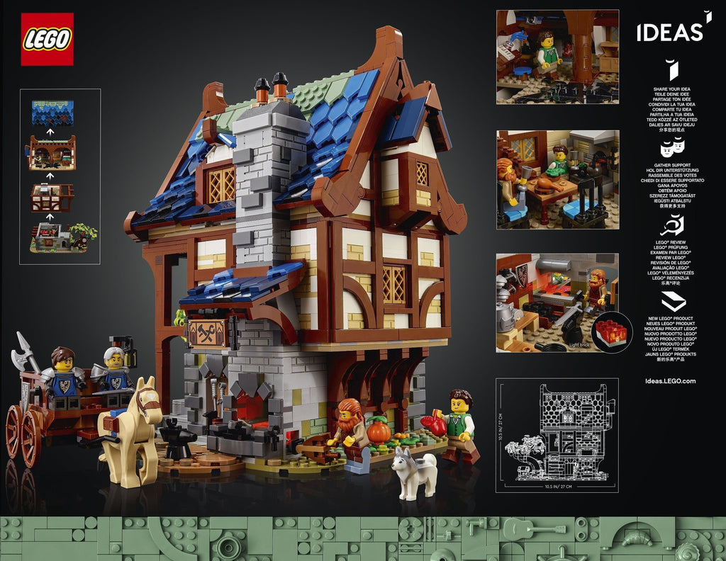 LEGO 21325 Medieval Blacksmith Brand_LEGO, New at Big Big