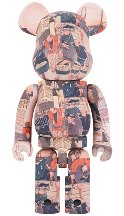 MEDICOM TOY BE@RBRICK Utagawa Hiroshige "The 53 Stations Of The Tokaido-Nihonbashi" 1000% Bearbrick【Pre-Order】