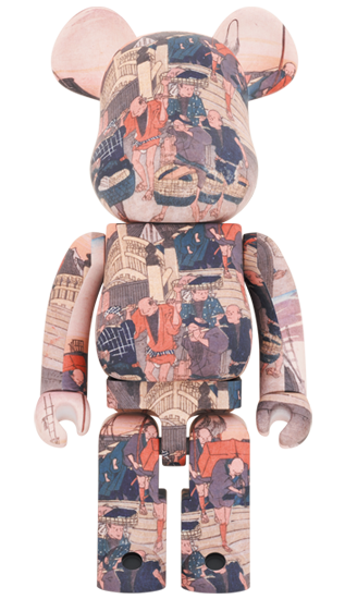 MEDICOM TOY BE@RBRICK Utagawa Hiroshige "The 53 Stations Of The Tokaido-Nihonbashi" 1000% Bearbrick【Pre-Order】