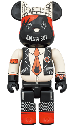 MEDICOM TOY BE@RBRICK ANNA SUI RED & BEIGE 1000% Bearbrick
