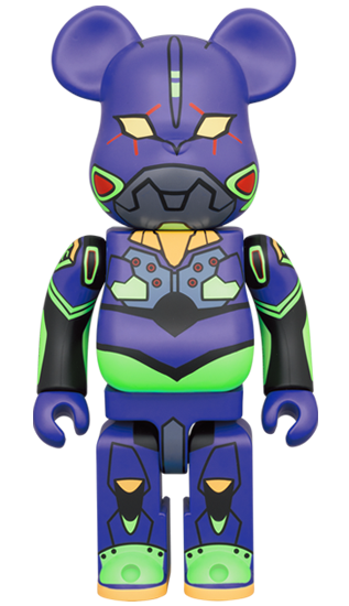 MEDICOM TOY BE@RBRICK Evangelion Eva 01 New Paint Ver. 100% & 400% Bearbrick