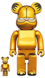 MEDICOM TOY BE@RBRICK GARFIELD GOLD CHROME Ver. 100% & 400% Bearbrick