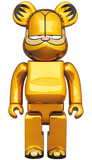 MEDICOM TOY BE@RBRICK GARFIELD GOLD CHROME Ver. 100% & 400% Bearbrick