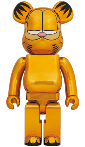 MEDICOM TOY BE@RBRICK GARFIELD GOLD CHROME Ver. 1000% Bearbrick