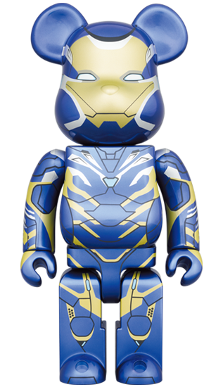 MEDICOM TOY BEARBRICK IRON MAN RESCUE SUIT 100% & 400% BE@RBRICK