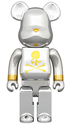 MEDICOM TOY BE@RBRICK Mastermind JAPAN SILVER 1000% Bearbrick