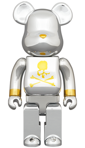 MEDICOM TOY BE@RBRICK Mastermind JAPAN SILVER 1000% Bearbrick