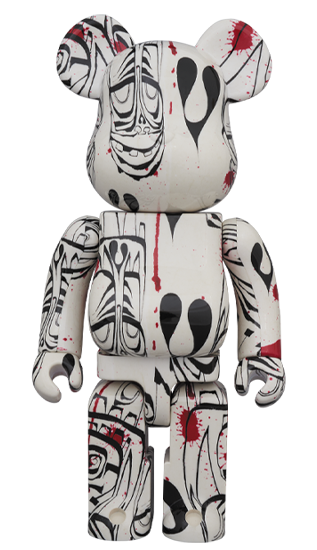 MEDICOM TOY - BE@RBRICK PHIL FROST 2019 100％ &amp; 400％ 400 & 100 Bearbrick Set - Discover Phil Frost's Elegant Artwork