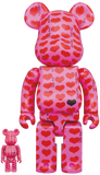 MEDICOM TOY BE@RBRICK Pink Heart 100% & 400% Bearbrick【Pre-Order】
