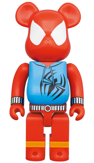 MEDICOM TOY BE@RBRICK Scarlet Spider 100% & 400% Bearbrick