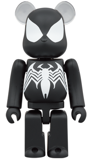 MEDICOM TOY BE@RBRICK SPIDER MAN Black Costume 100% & 400% Bearbrick