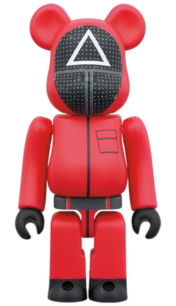 MEDICOM TOY BE@RBRICK Squid Game Guard Triangle △ 100% & 400% Bearbrick【Pre-Order】