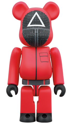 MEDICOM TOY BE@RBRICK Squid Game Guard Triangle △ 100% & 400% Bearbrick【Pre-Order】