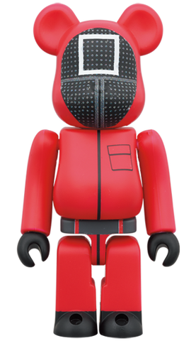 MEDICOM TOY BE@RBRICK Squid Game Guard Square □ 100% & 400% Bearbrick【Pre-Order】