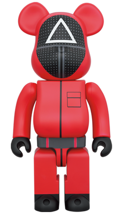 MEDICOM TOY BE@RBRICK Squid Game Guard Triangle △ 1000% Bearbrick【Pre-Order】