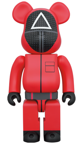 MEDICOM TOY BE@RBRICK Squid Game Guard Triangle △ 1000% Bearbrick【Pre-Order】