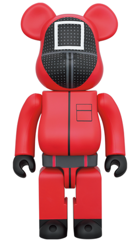 MEDICOM TOY BE@RBRICK Squid Game Guard Square □ 1000% Bearbrick【Pre-Order】