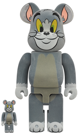 MEDICOM TOY BE@RBRICK Tom Flocky Ver. (Tom & Jerry) 100% & 400% Bearbrick【Pre-Order】