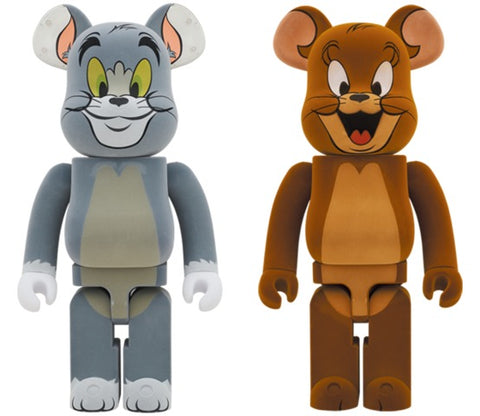 MEDICOM TOY BE@RBRICK Tom & Jerry Flocky Ver. Bundle 1000% Bearbrick