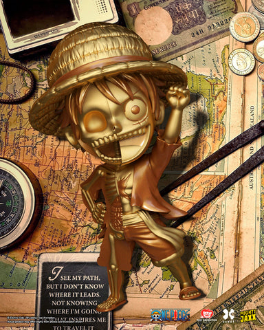 Mighty Jaxx XXray Plus: Luffy (Treasure Gold Edition) Designer Vinyl Toy