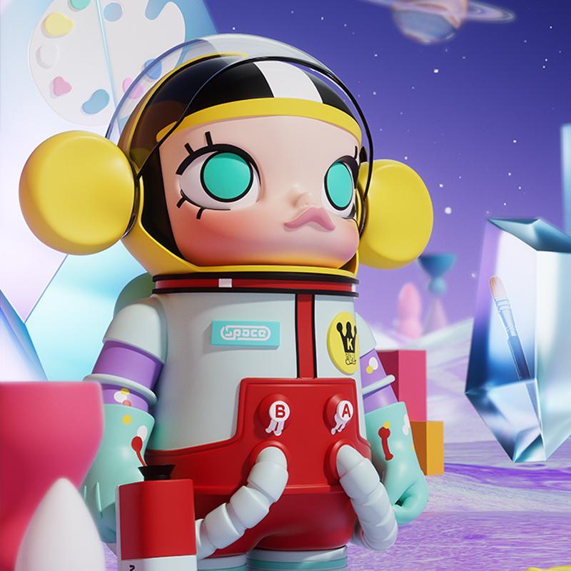 Popmart Mega Collection 1000% Space Molly Little Painter Designer