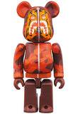 MEDICOM TOY BEARBRICK Red Camo Tiger Bape 100% & 400% BE@RBRICK