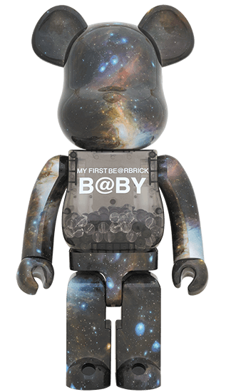 Be@rbrick My First Bearbrick Baby Space Version 1000% Black 