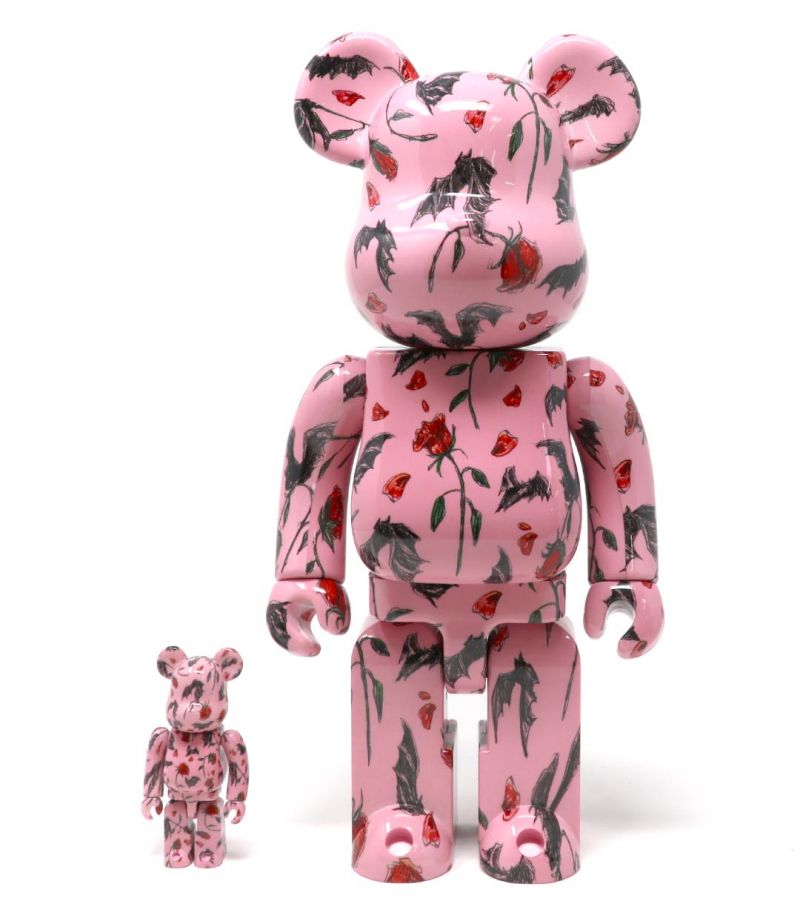 MEDICOM TOY BE@RBRICK Kidill x Eri Wakiyama bat Pink 100% & 400% Bearbrick  $299.99 Be@rBrick, New, Theme_Be@rbrick 400% at Big Big World