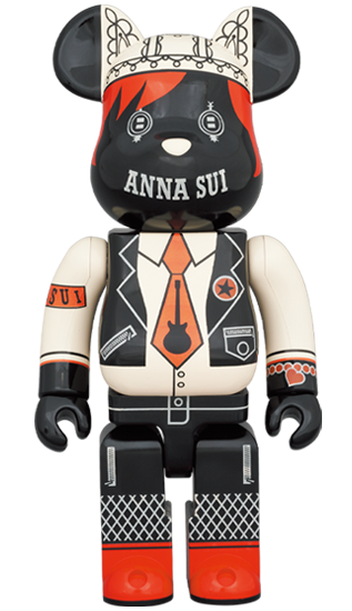 MEDICOM TOY BE@RBRICK ANNA SUI RED & BEIGE 1000% Bearbrick