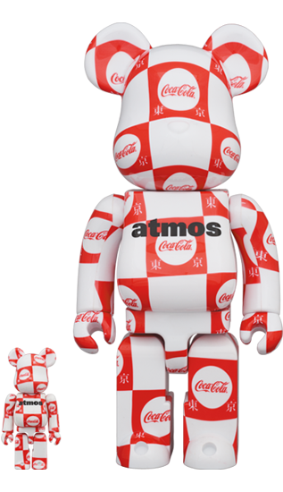 MEDICOM TOY BE@RBRICK atmos x Coca-Cola Tokyo 100% & 400