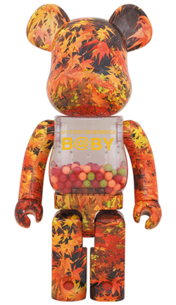 MEDICOM TOY BE@RBRICK My First B@by Autumn Leaves 1000% Bearbrick