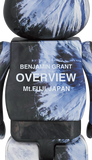 MEDICOM TOY BE@RBRICK Benjamin Grant "OVERVIEW" FUJI 100% & 400% Bearbrick