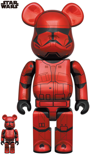 BE@RBRICK SITH TROOPER CHROME 100％&400％ Bearbrick-sith-trooper_tm_-