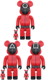 MEDICOM TOY BE@RBRICK Squid Game Guard Triangle △ 100% & 400% Bearbrick【Pre-Order】