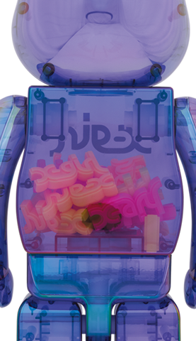 MEDICOM TOY BE@RBRICK X-girl CLEAR PURPLE 1000% Bearbrick MEDICOM TOY BE@RBRICK X-girl CLEAR PURPLE 1000% Bearbrick