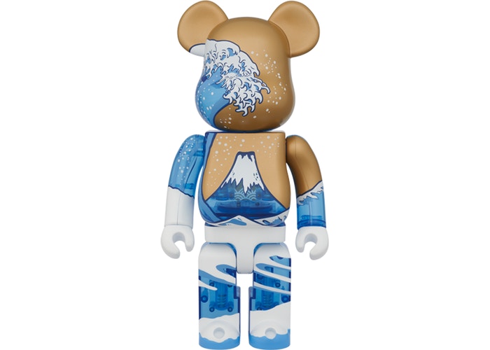 28cm Be@rbricklys 400% Bearbrick Toy The Great Wave off Kanagawa