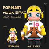 Popmart Mega Collection 1000% Space Molly x SpongeBob Designer Toy