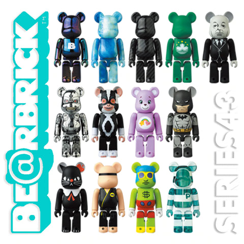 MEDICOM TOY BE@RBRICK Series 43 Blind Box 100% Bearbrick Sealed MEDICOM TOY BE@RBRICK Series 43 Blind Box 100% Bearbrick Sealed